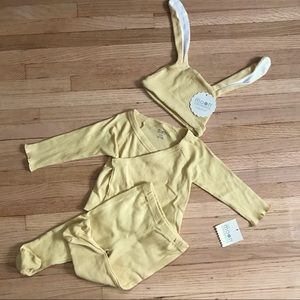6-9 mo Girls Bunny Yellow Baby Easter Outfit